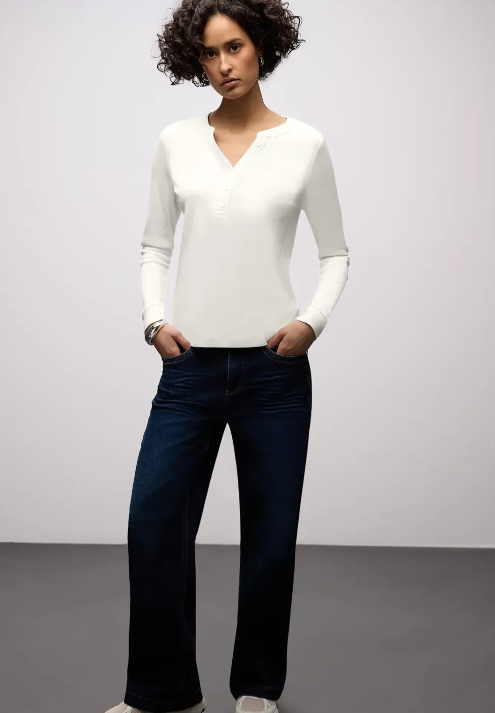 Shirt in effen kleur