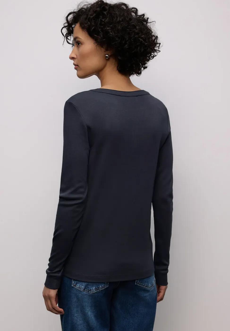 Shirt in effen kleur