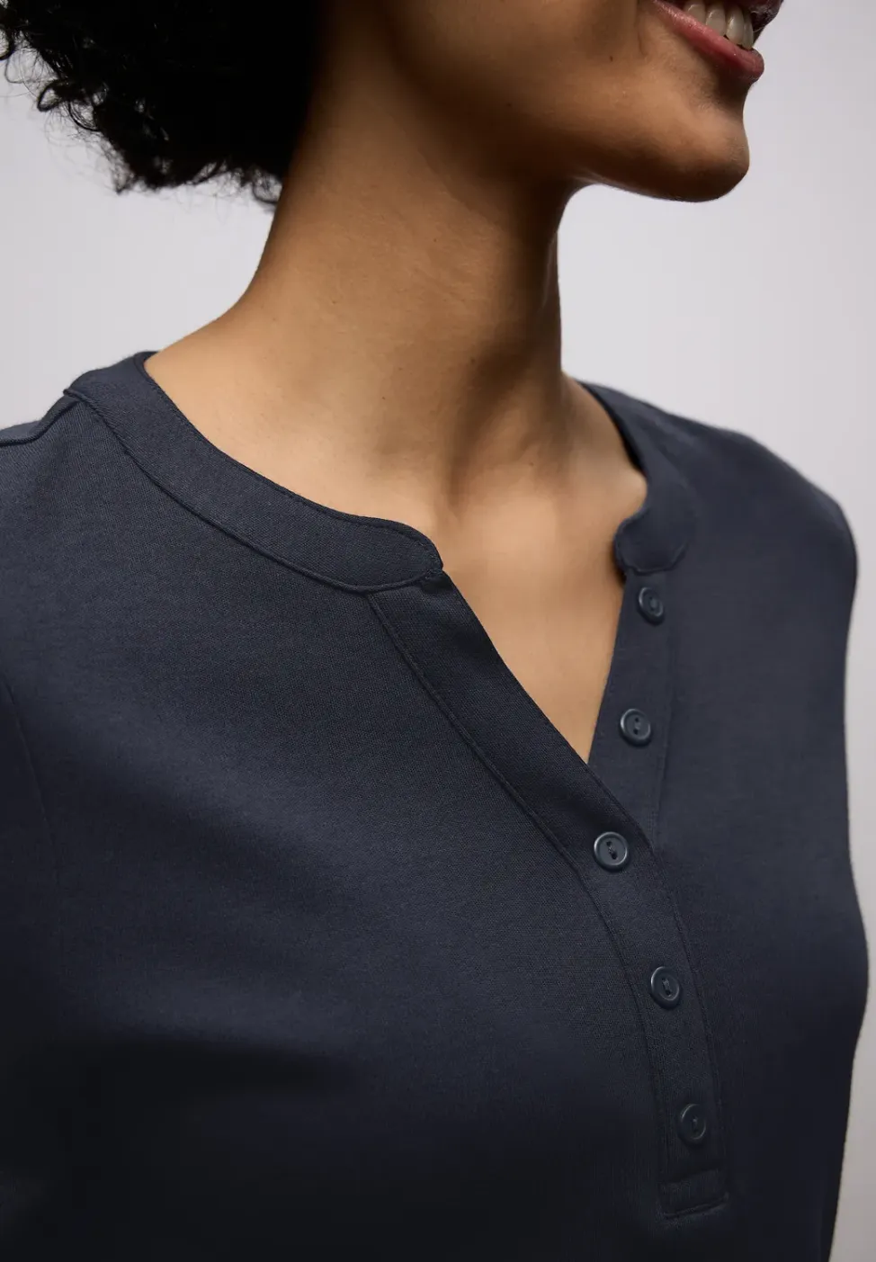 Shirt in effen kleur