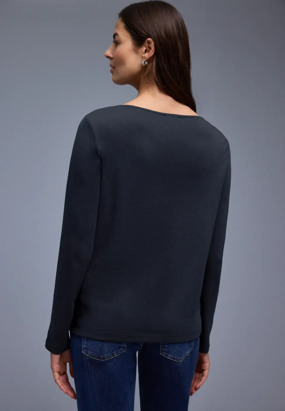 Shirt in effen kleur