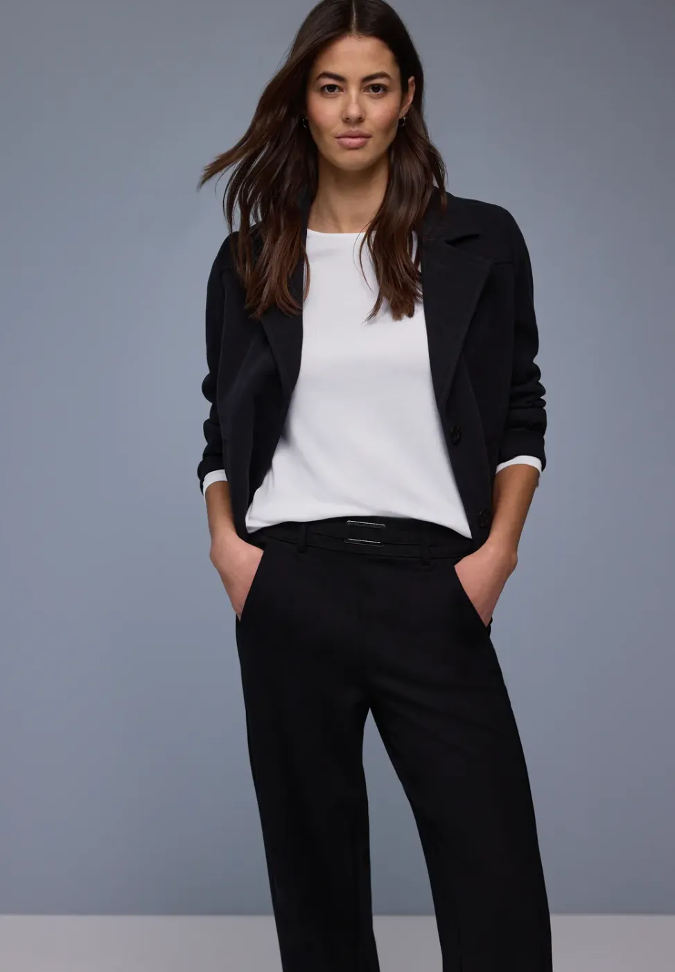 Shirt in effen kleur
