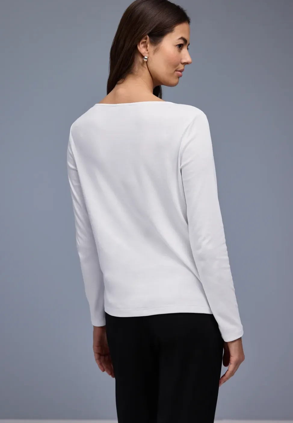 Shirt in effen kleur
