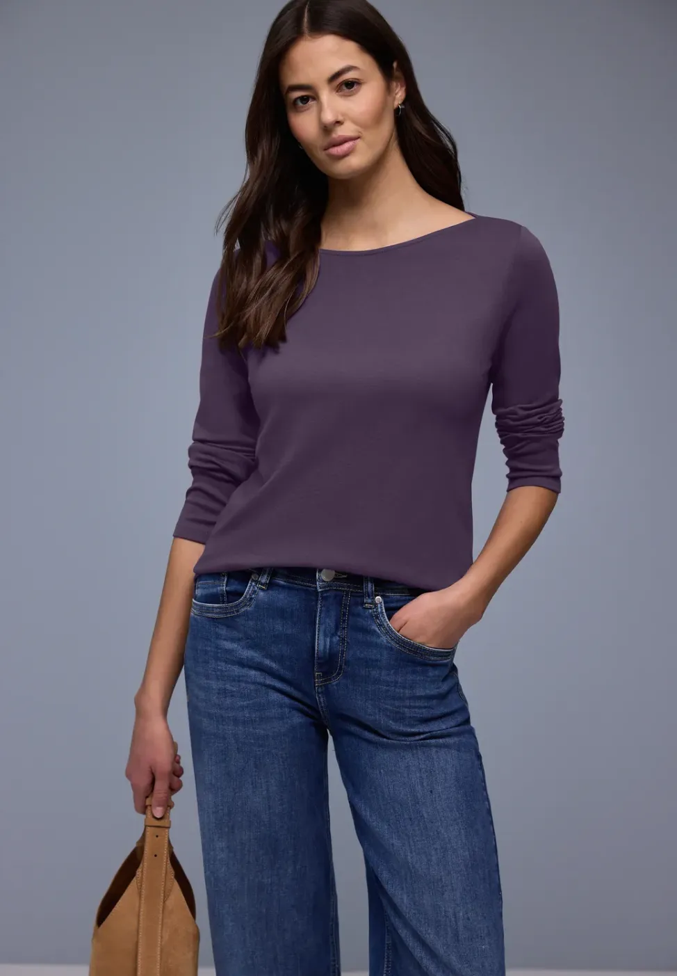 Shirt in effen kleur