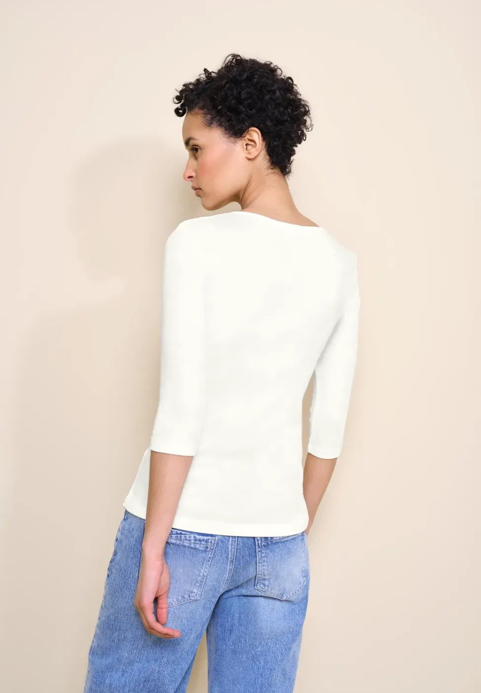 Shirt in effen kleur