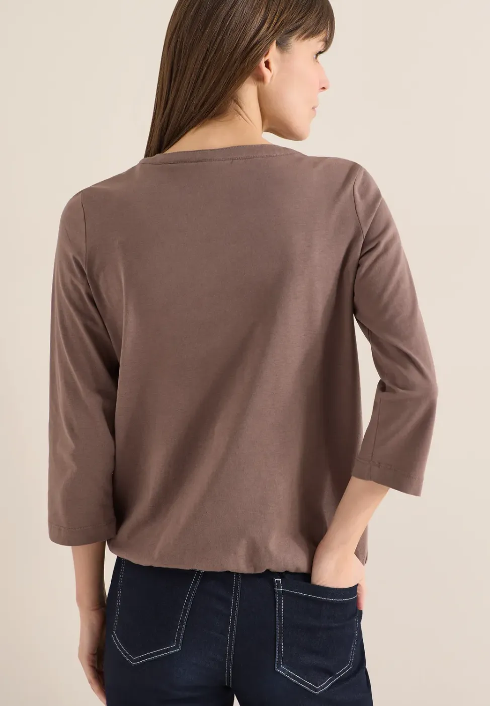 Shirt in effen kleur