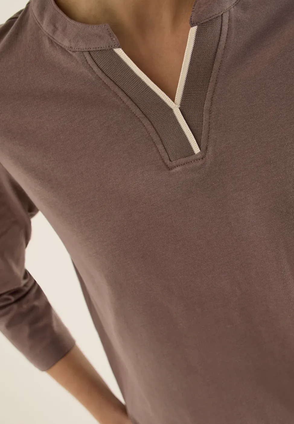 Shirt in effen kleur