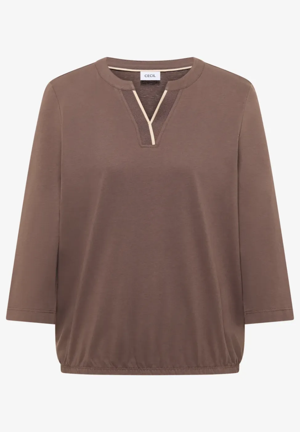 Shirt in effen kleur
