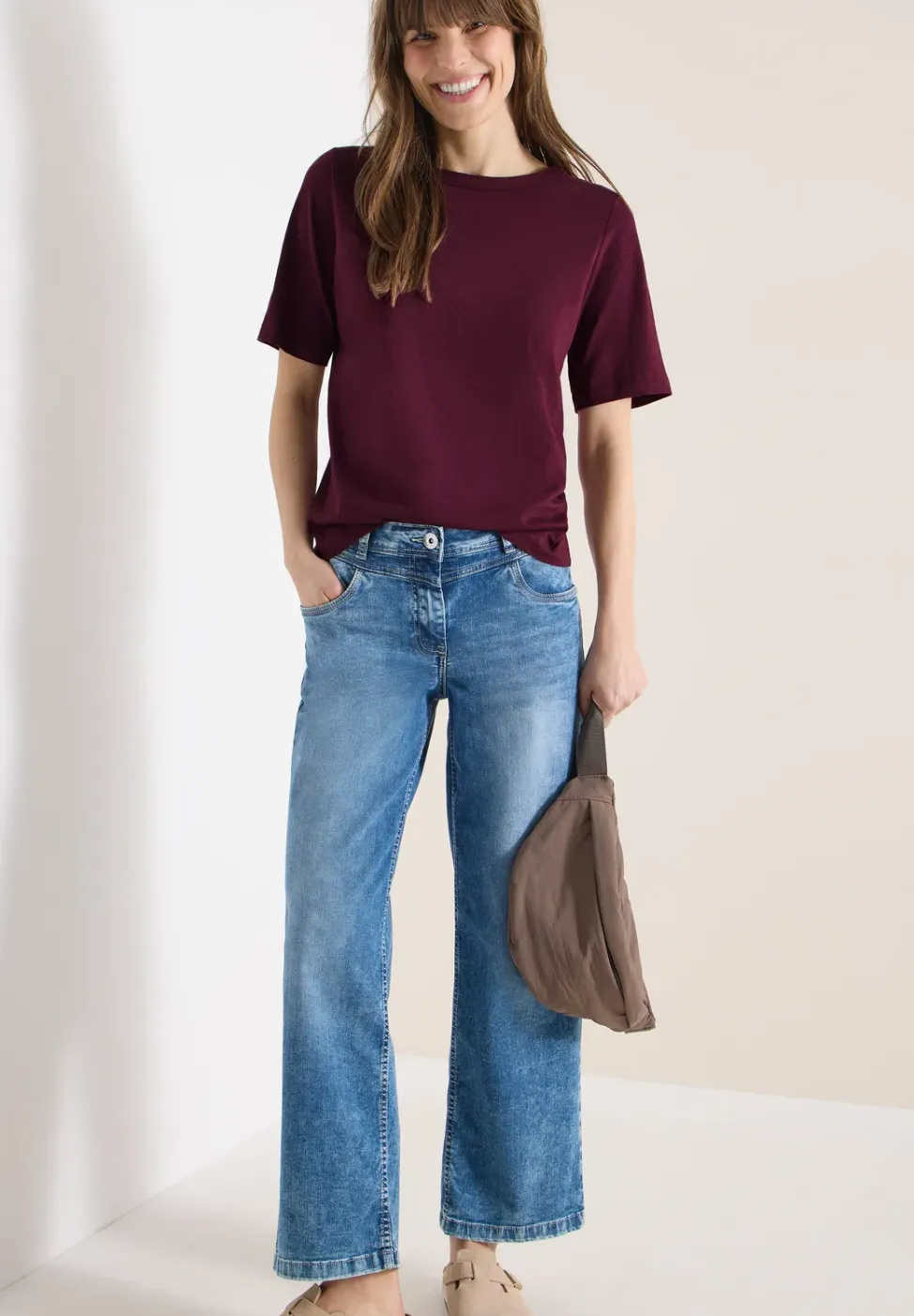 Shirt in effen kleur