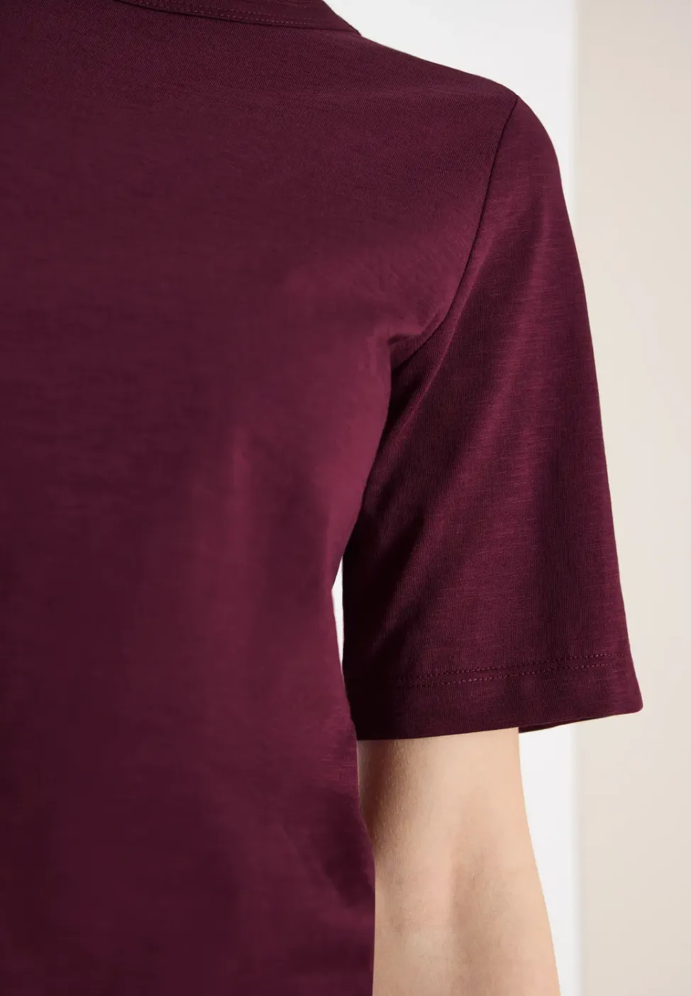 Shirt in effen kleur