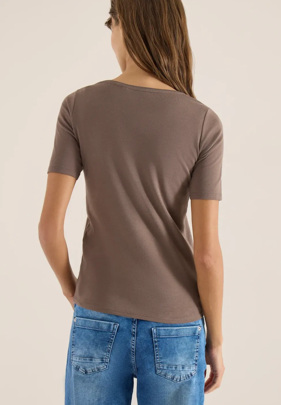 Shirt in effen kleur