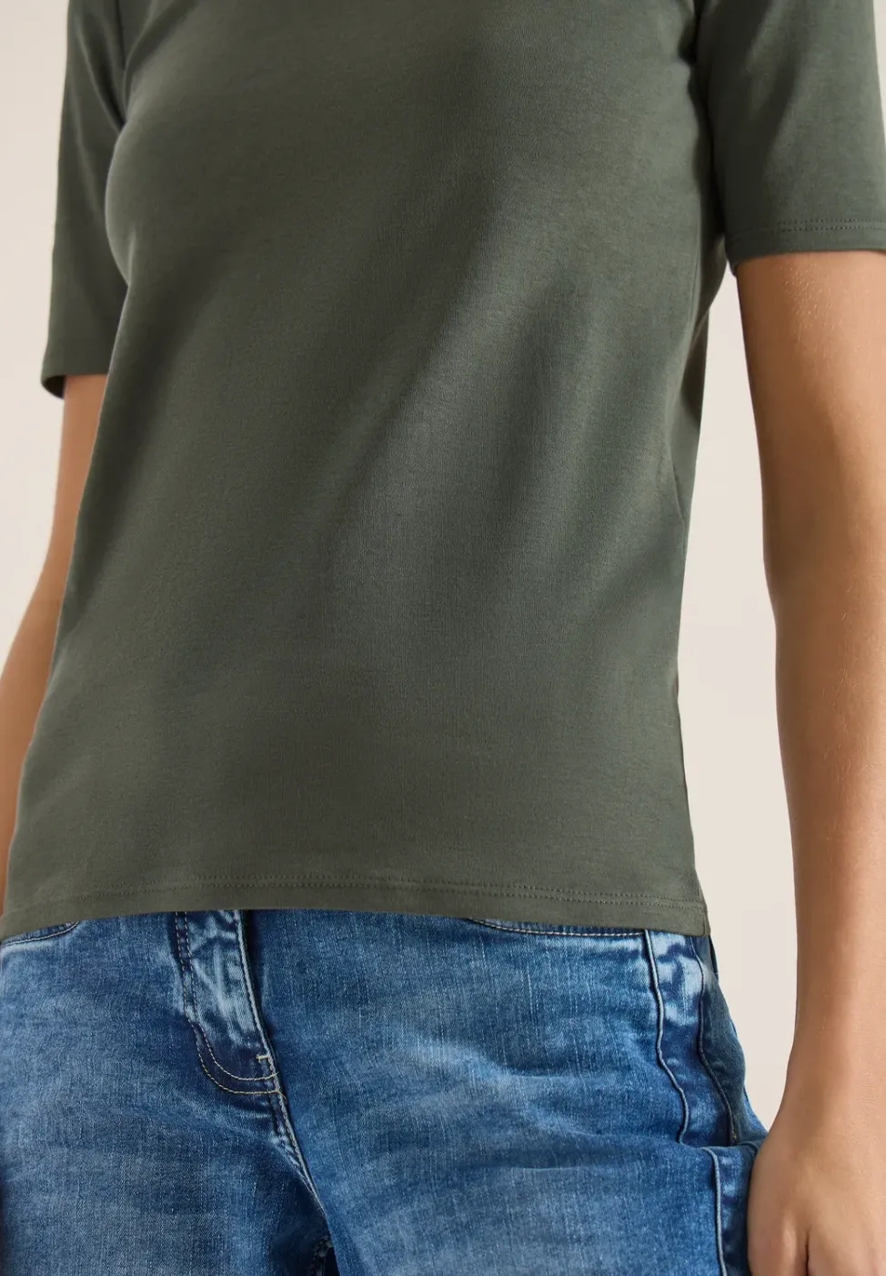 Shirt in effen kleur