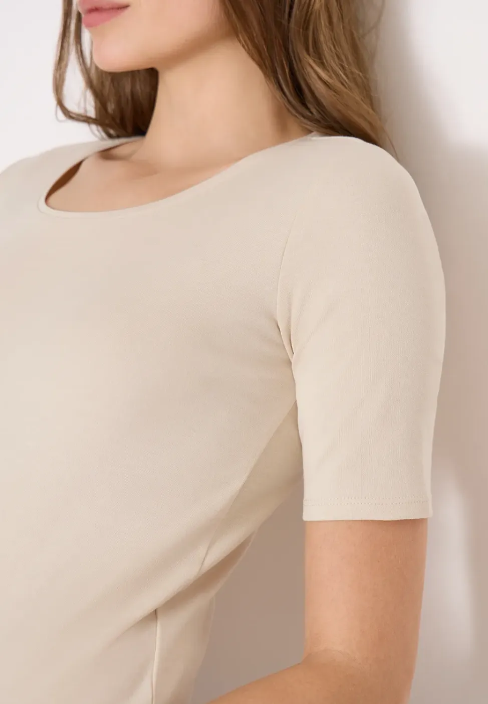 Shirt in effen kleur