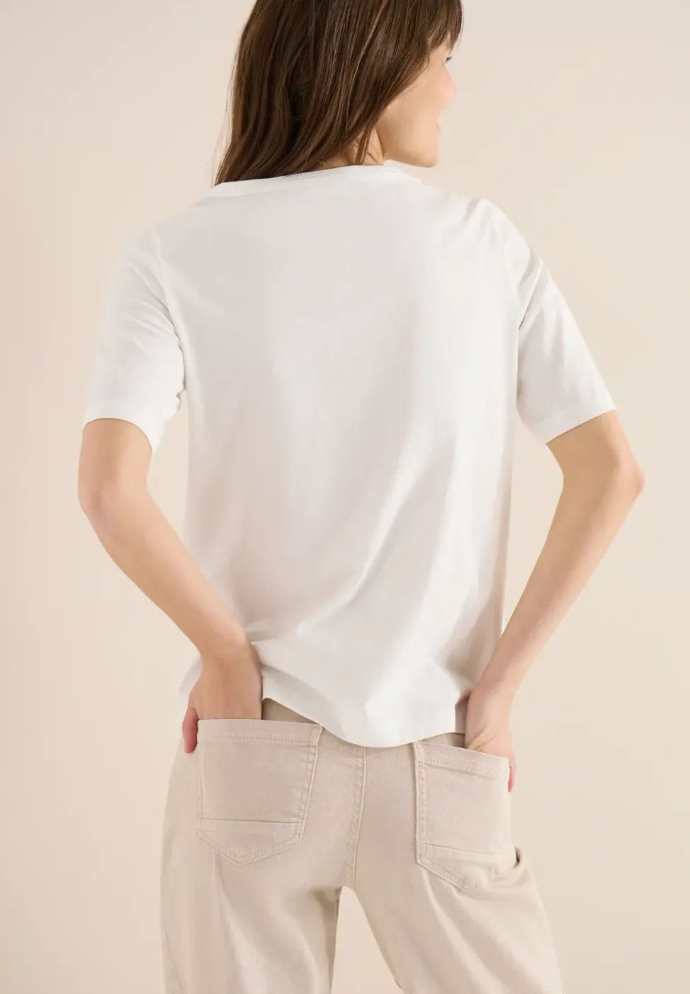 Shirt in effen kleur