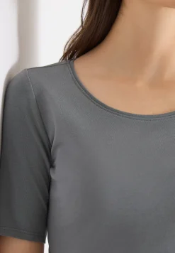 Shirt in effen kleur