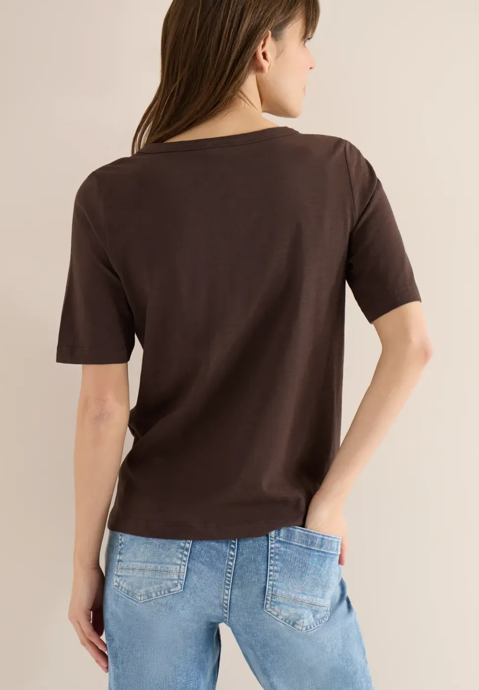 Shirt in effen kleur