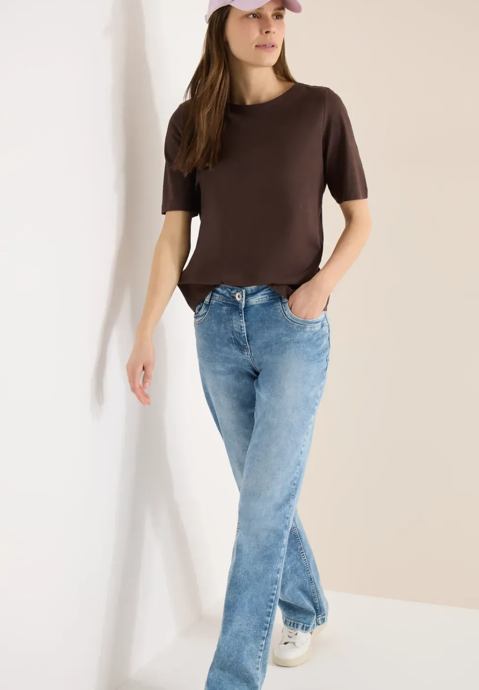 Shirt in effen kleur