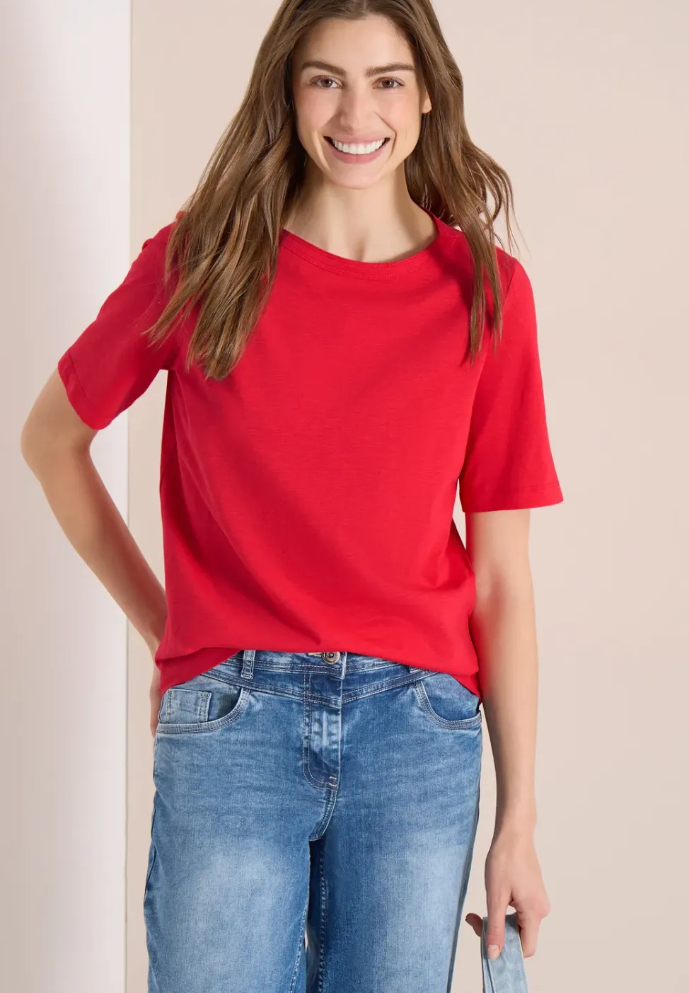 Shirt in effen kleur