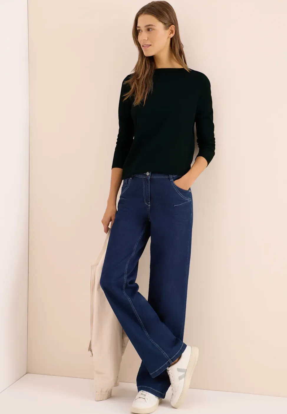 Shirt in effen kleur