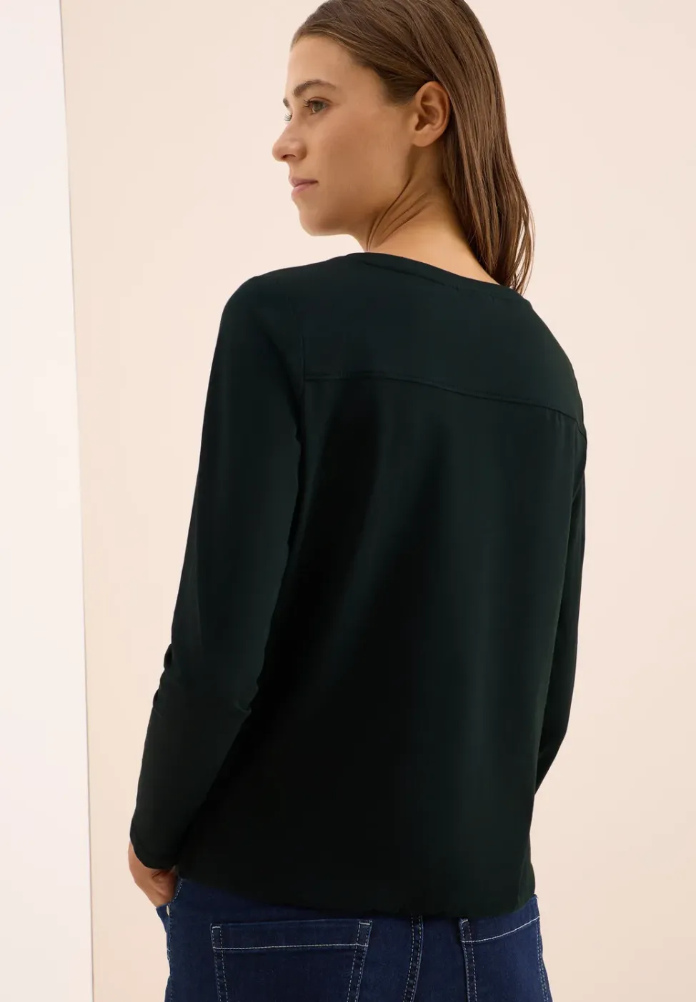 Shirt in effen kleur