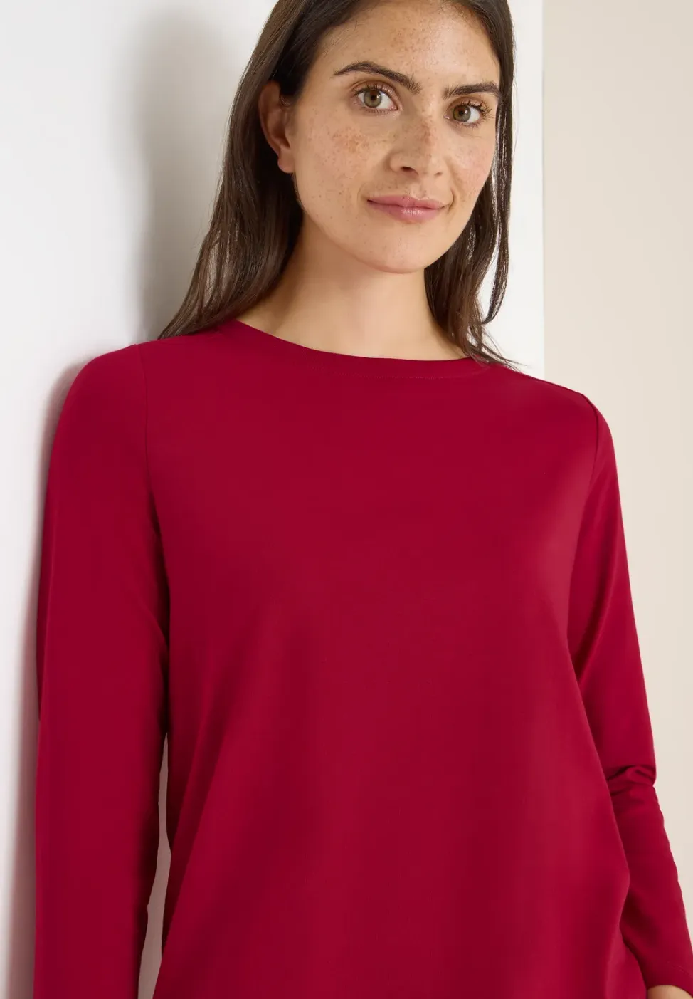 Shirt in effen kleur