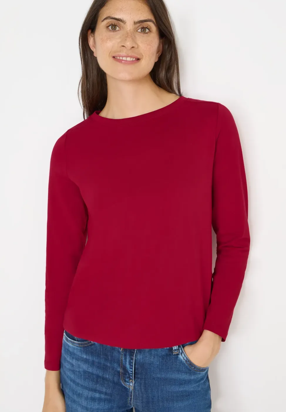 Shirt in effen kleur