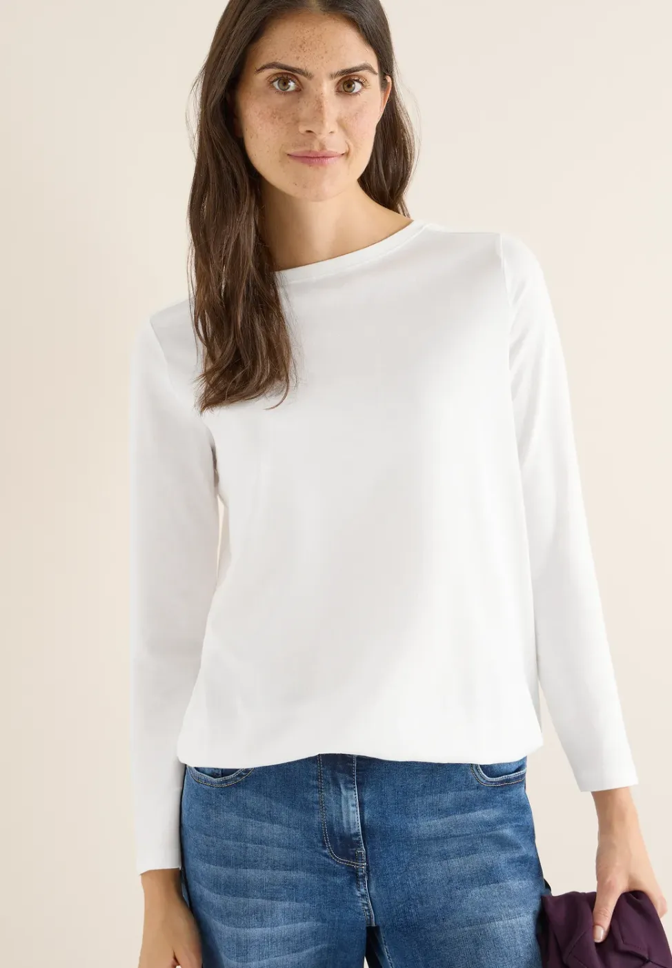 Shirt in effen kleur
