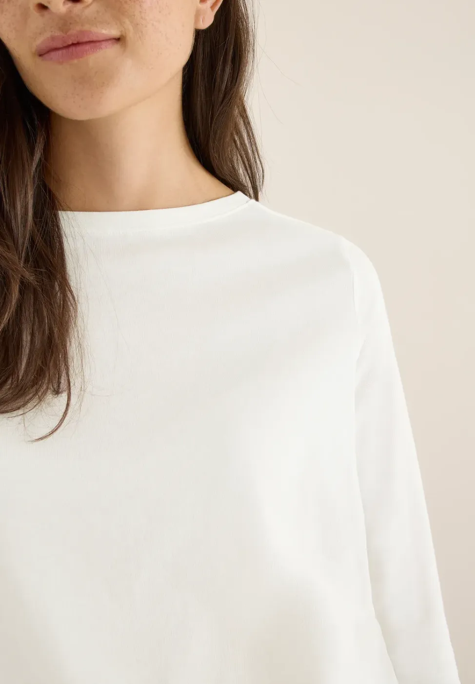 Shirt in effen kleur