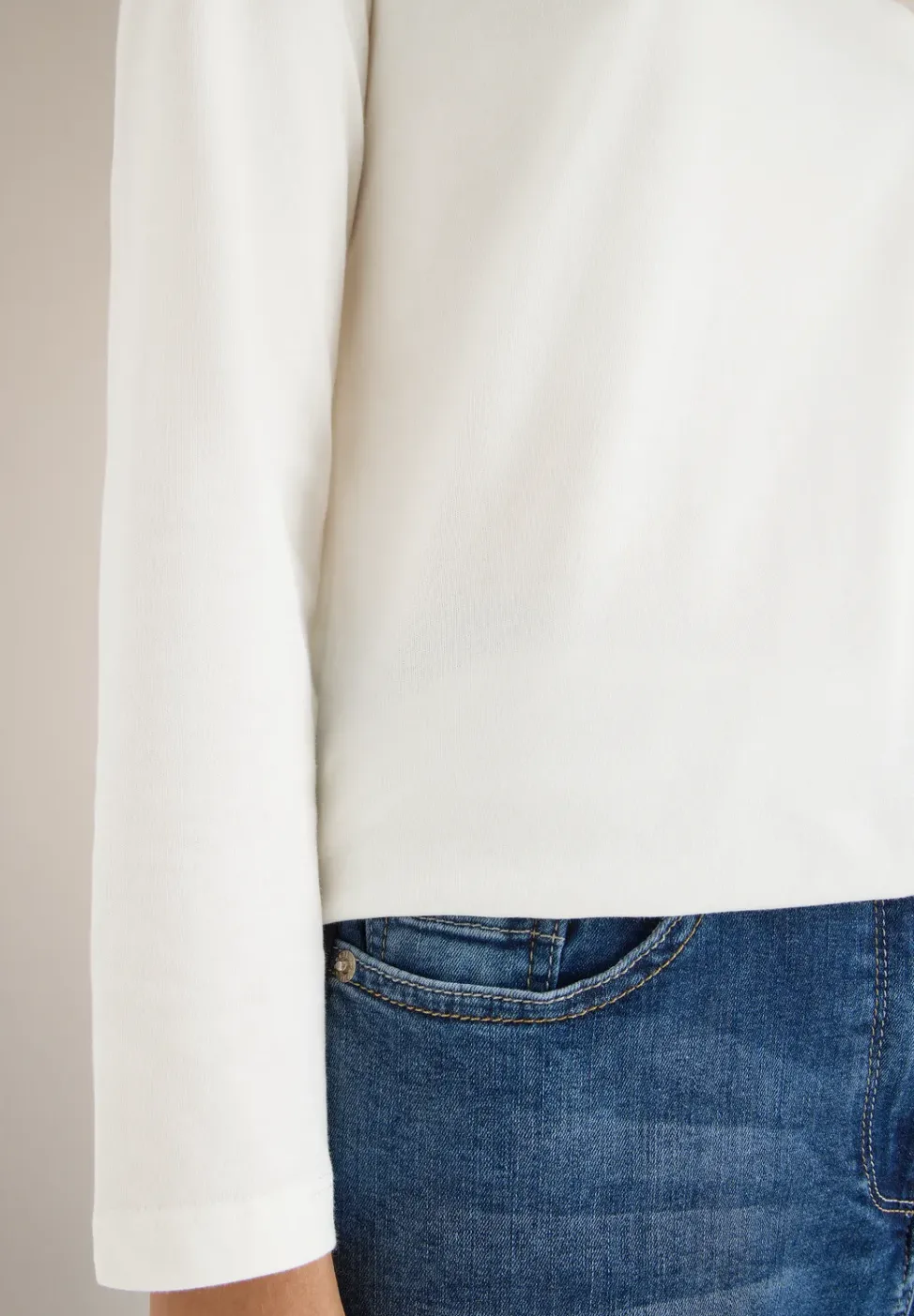 Shirt in effen kleur