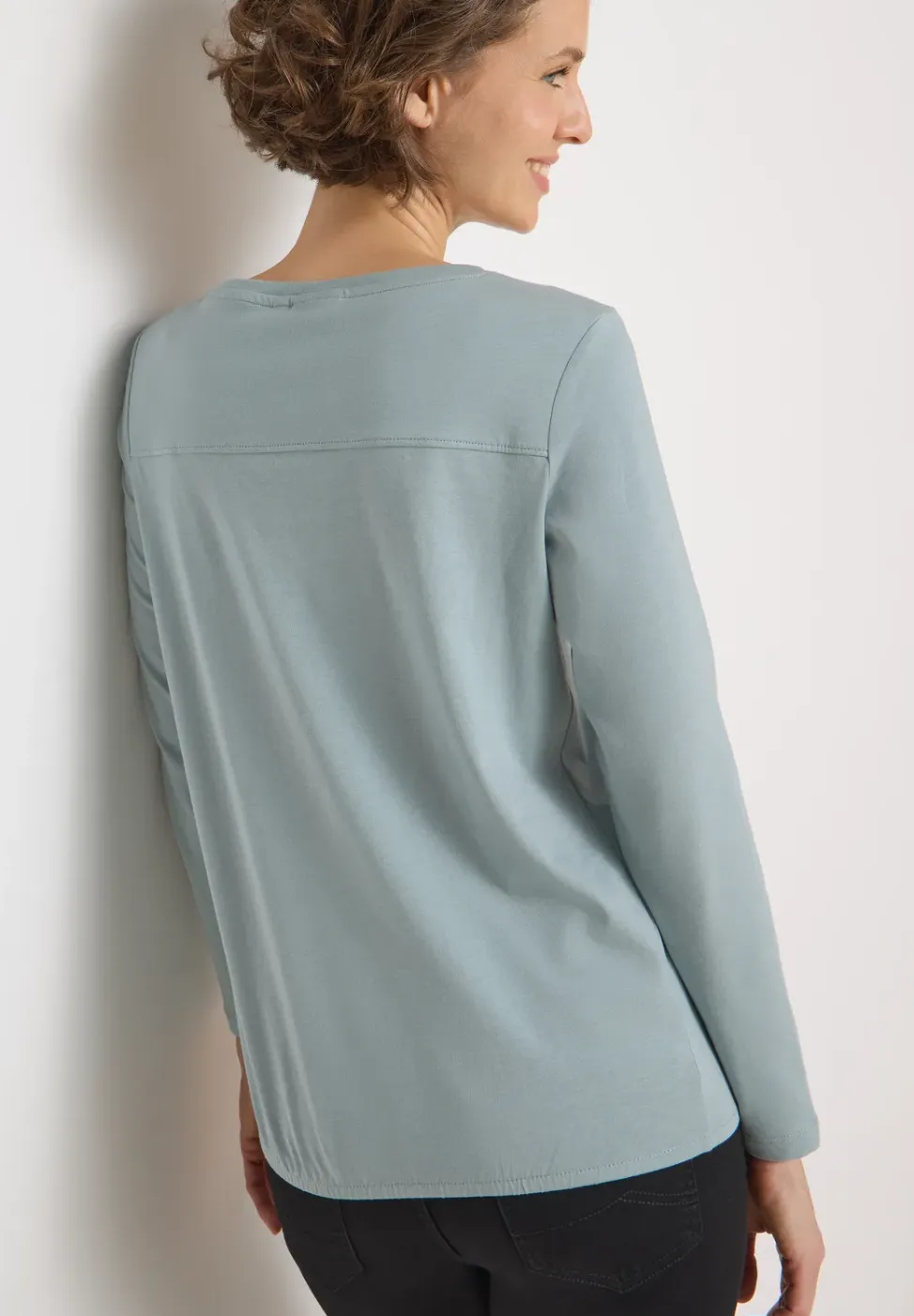 Shirt in effen kleur