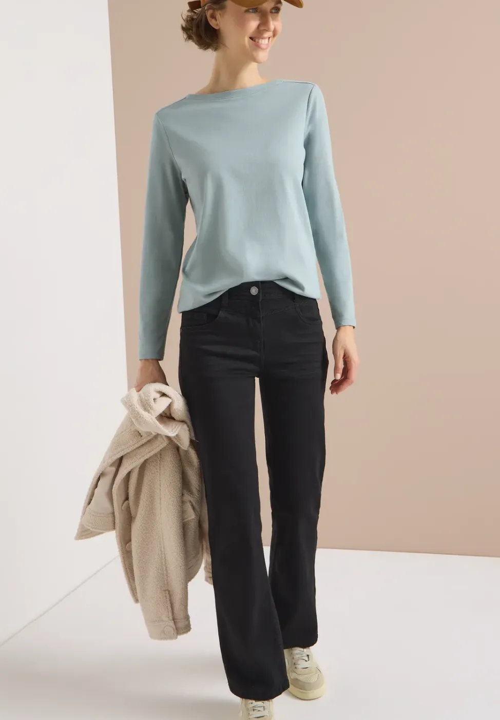 Shirt in effen kleur