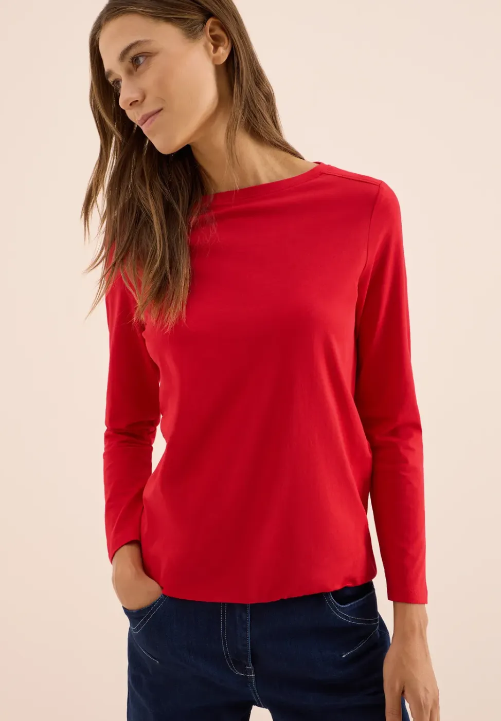Shirt in effen kleur
