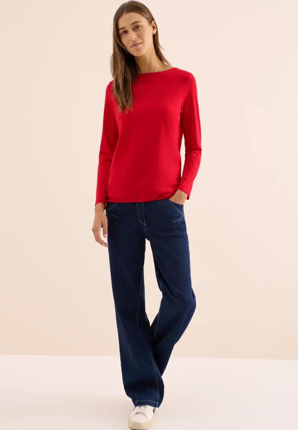 Shirt in effen kleur