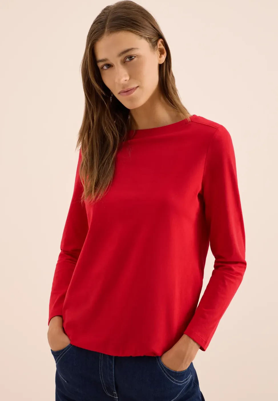 Shirt in effen kleur
