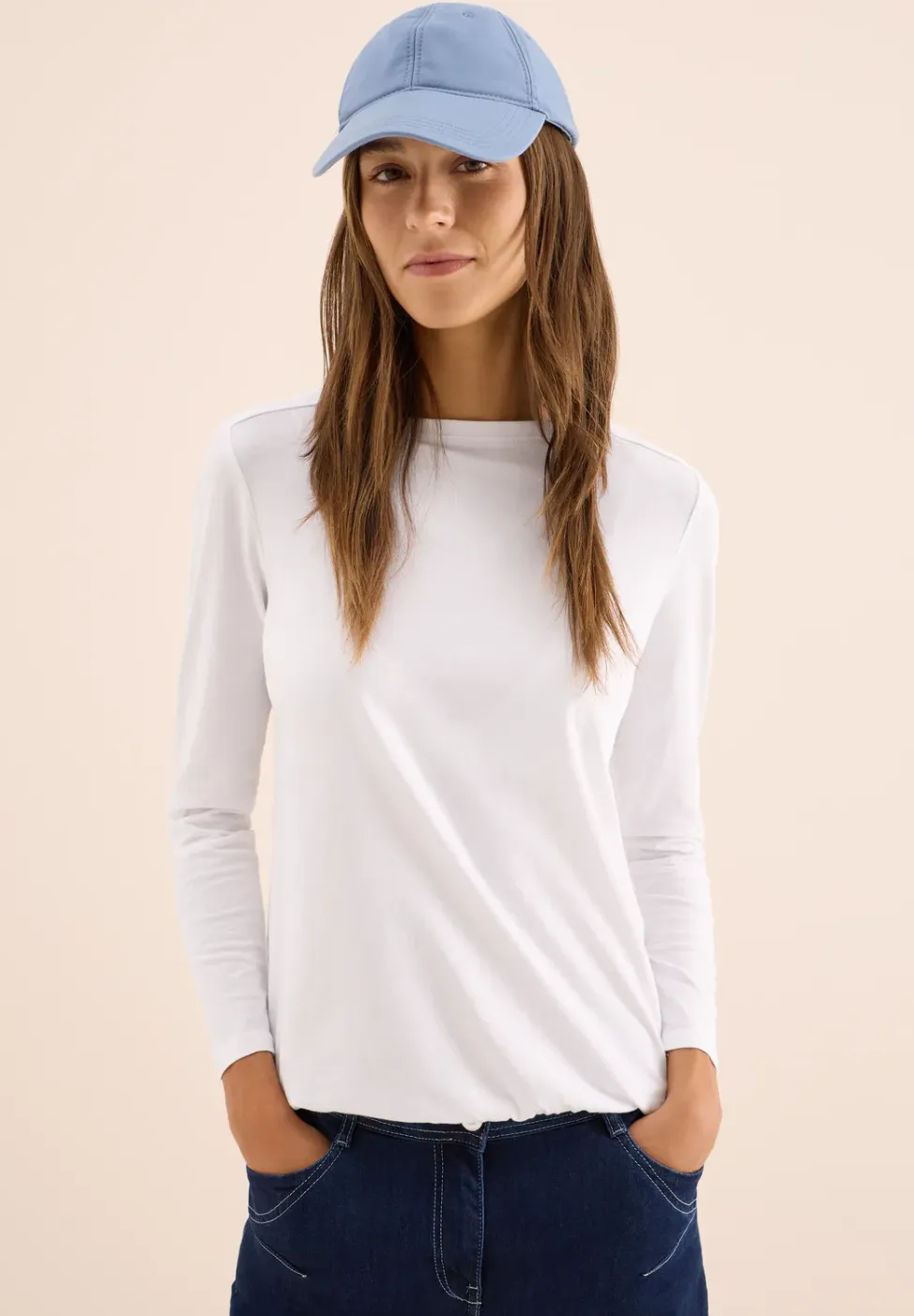Shirt in effen kleur
