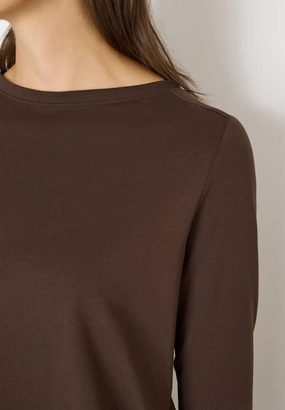 Shirt in effen kleur