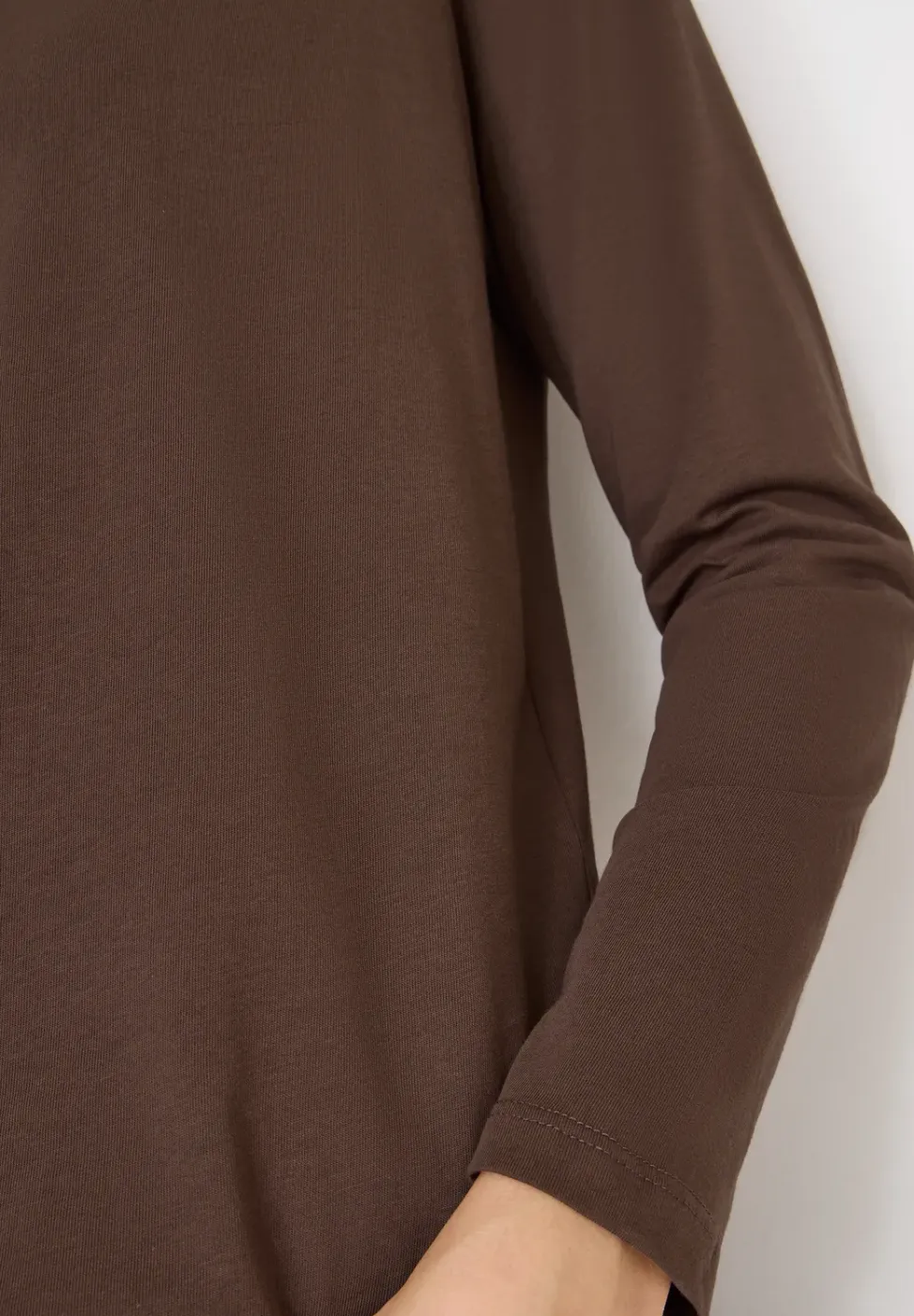 Shirt in effen kleur