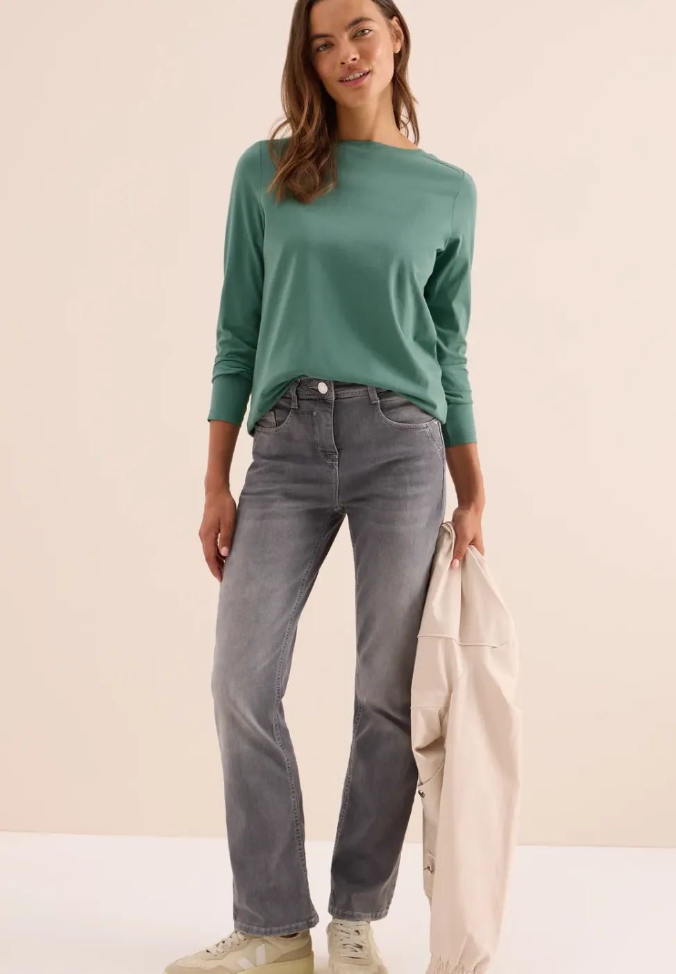 Shirt in effen kleur