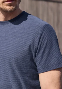 Shirt in garengestreepte look