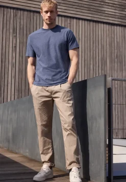 Shirt in garengestreepte look