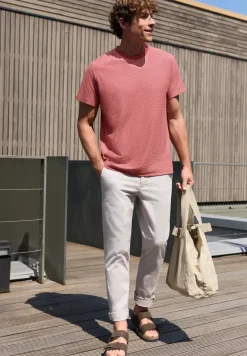 Shirt in garengestreepte look