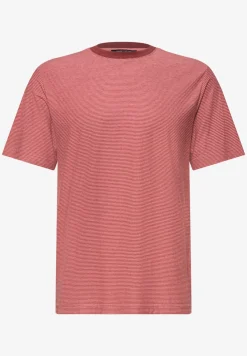 Shirt in garengestreepte look