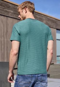 Shirt in garengestreepte look