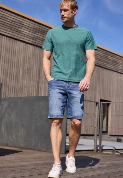 Shirt in garengestreepte look