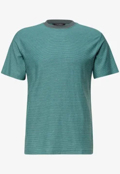 Shirt in garengestreepte look