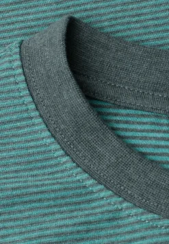 Shirt in garengestreepte look