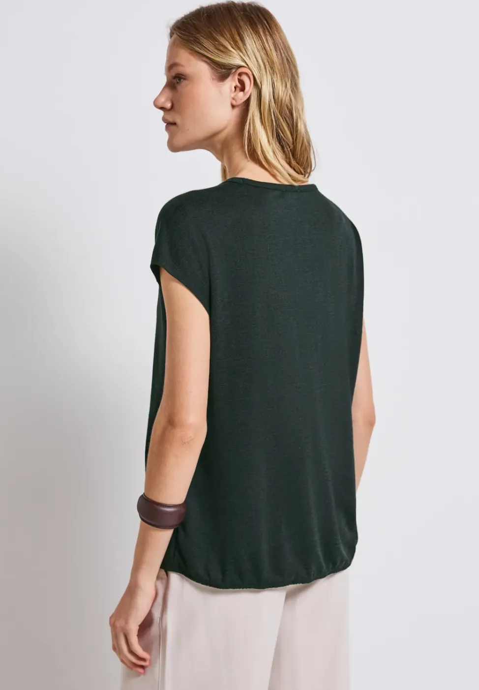 Shirt in linnenlook