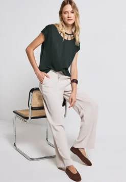 Shirt in linnenlook