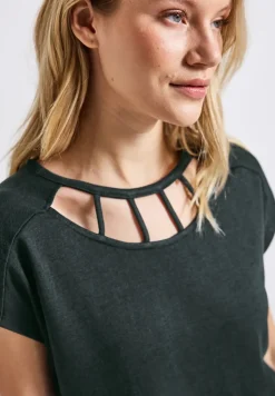 Shirt in linnenlook