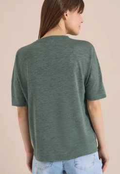 Shirt in linnen look