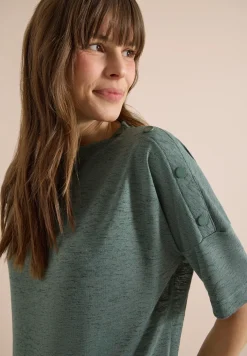 Shirt in linnen look
